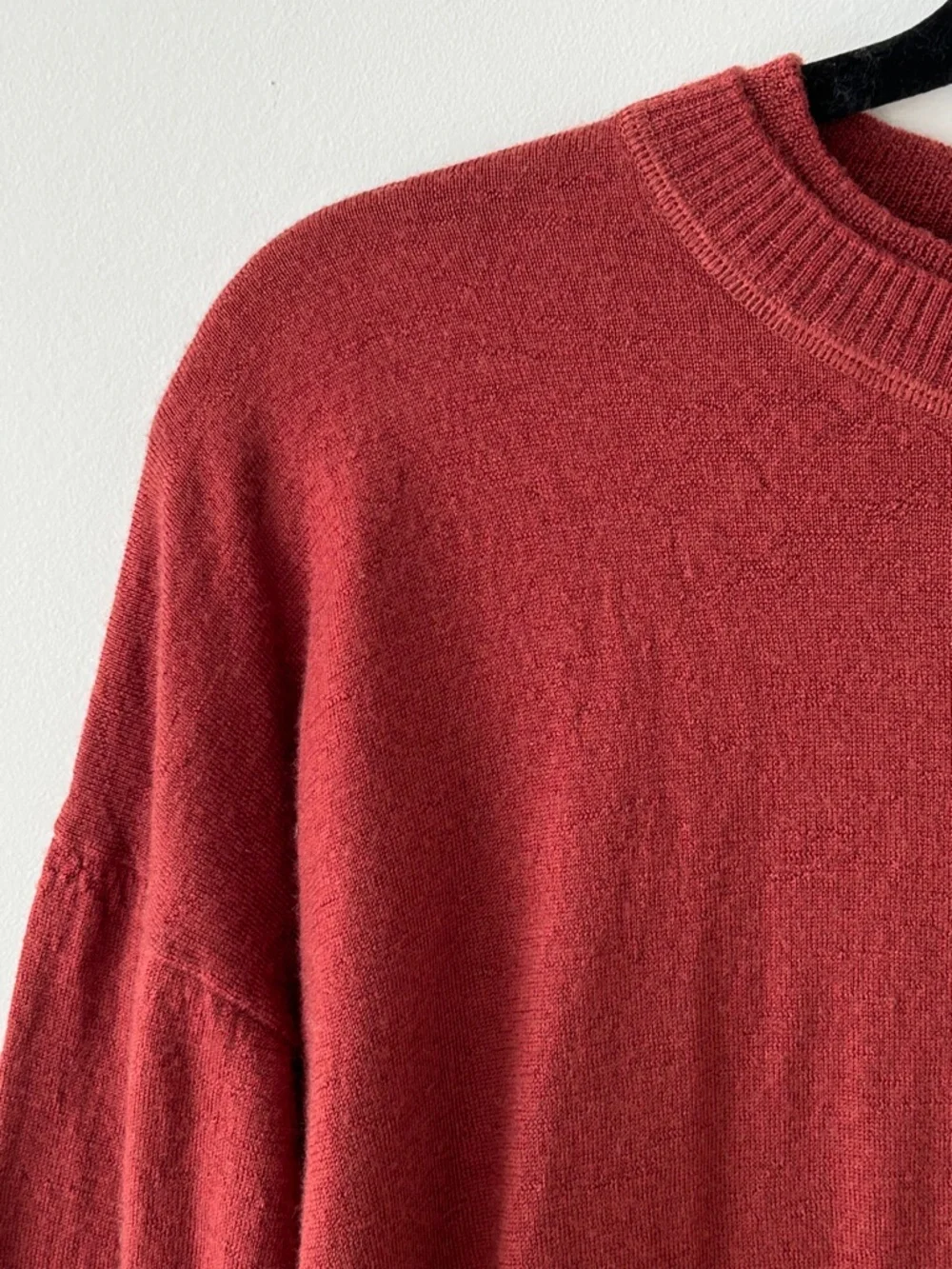 J. Crew 100% Merino Wool Rust Crewneck Sweater